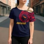 Personalized Adelaide Crows Polynesian Cross Shoulder Shirt Tribal Chest and Sleeve Tattoo Heritage Warrior