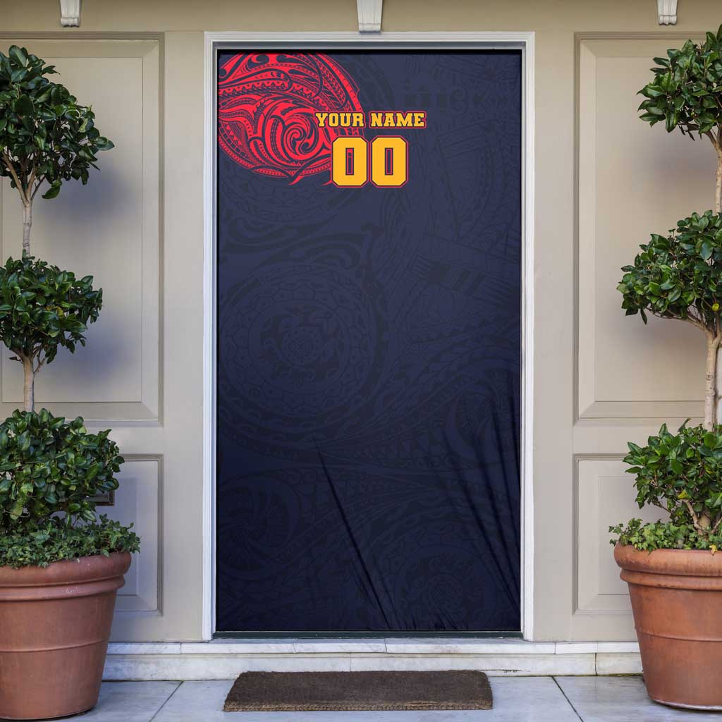 Personalized Adelaide Crows Polynesian Door Cover Tribal Chest and Sleeve Tattoo Heritage Warrior