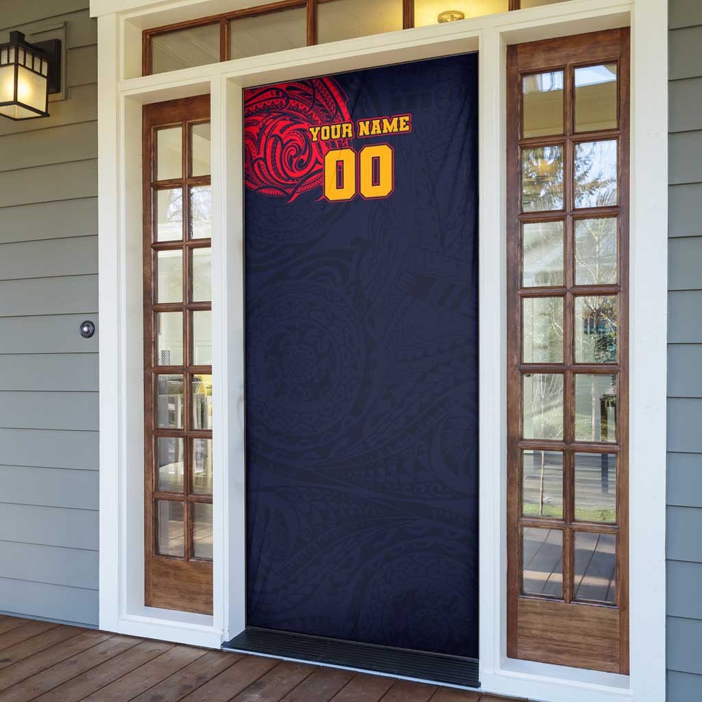 Personalized Adelaide Crows Polynesian Door Cover Tribal Chest and Sleeve Tattoo Heritage Warrior