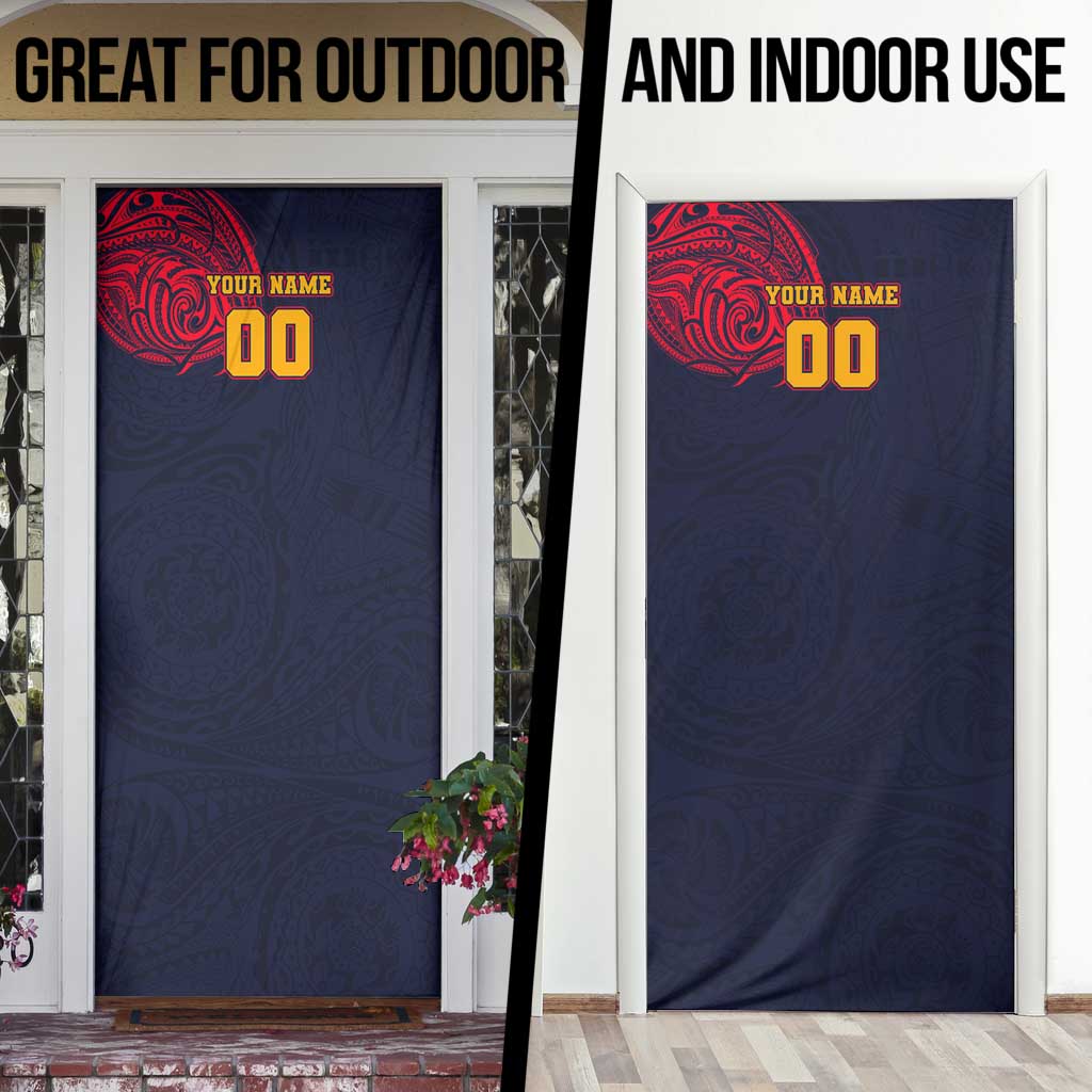 Personalized Adelaide Crows Polynesian Door Cover Tribal Chest and Sleeve Tattoo Heritage Warrior