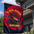 Personalized Adelaide Crows Polynesian Garden Flag Tribal Chest and Sleeve Tattoo Heritage Warrior