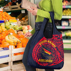 Personalized Adelaide Crows Polynesian Grocery Bag Tribal Chest and Sleeve Tattoo Heritage Warrior