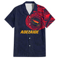 Personalized Adelaide Crows Polynesian Hawaiian Shirt Tribal Chest and Sleeve Tattoo Heritage Warrior