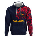 Personalized Adelaide Crows Polynesian Hoodie Tribal Chest and Sleeve Tattoo Heritage Warrior