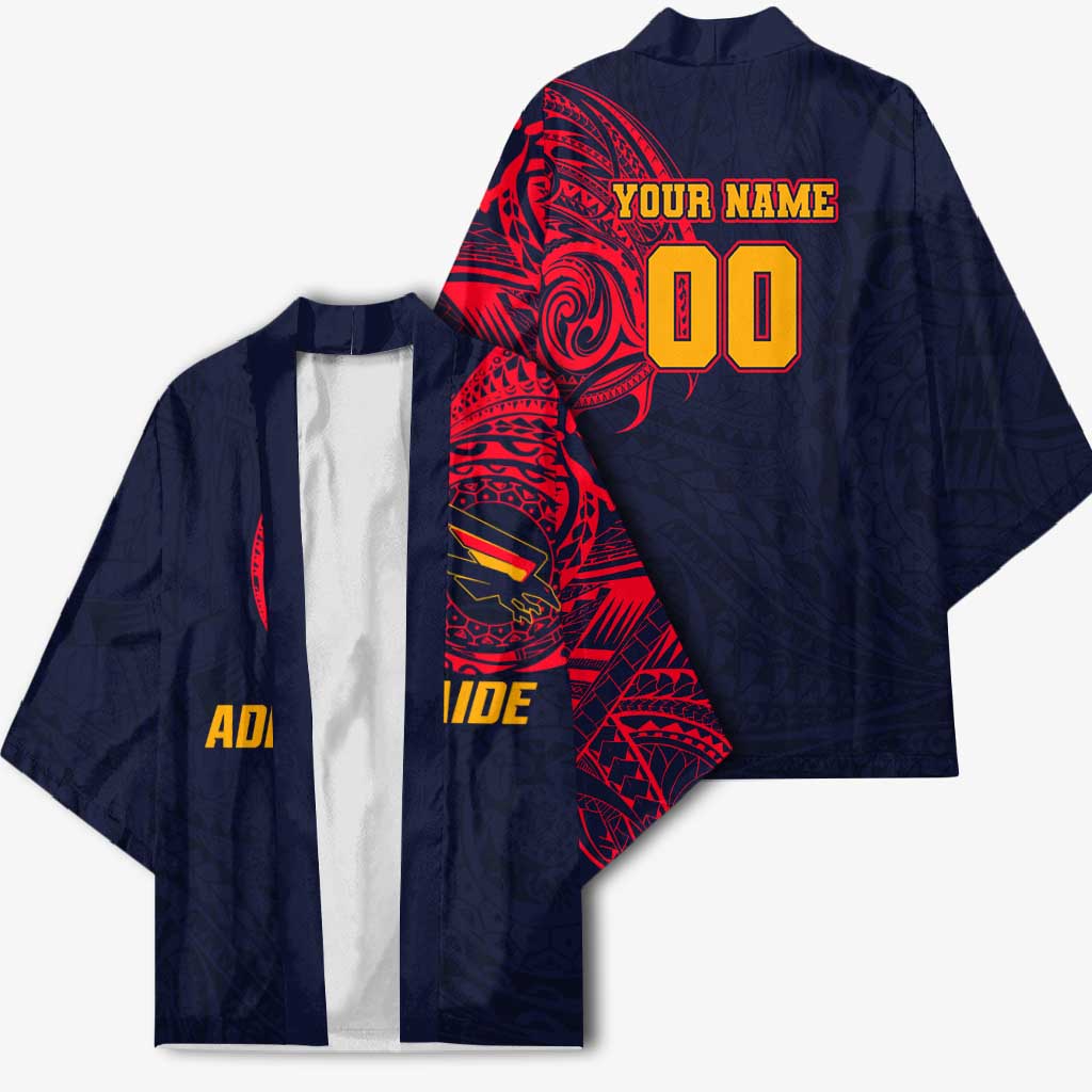 Personalized Adelaide Crows Polynesian Kimono Tribal Chest and Sleeve Tattoo Heritage Warrior