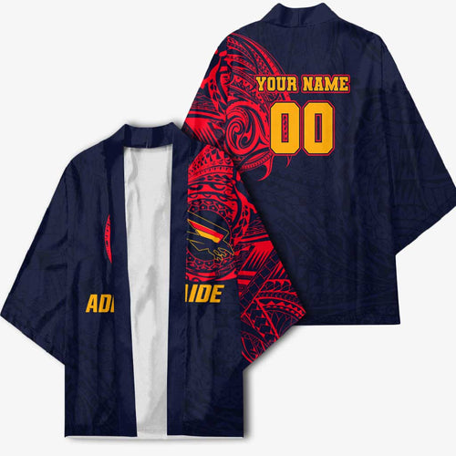 Personalized Adelaide Crows Polynesian Kimono Tribal Chest and Sleeve Tattoo Heritage Warrior