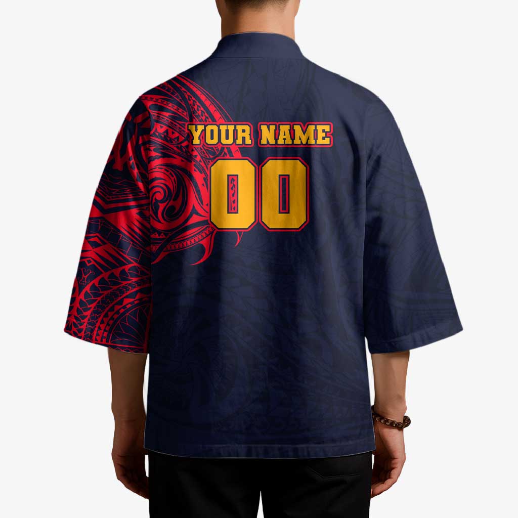 Personalized Adelaide Crows Polynesian Kimono Tribal Chest and Sleeve Tattoo Heritage Warrior