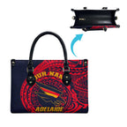 Personalized Adelaide Crows Polynesian Leather Bag Tribal Chest and Sleeve Tattoo Heritage Warrior