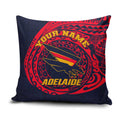 Personalized Adelaide Crows Polynesian Pillow Cover Tribal Chest and Sleeve Tattoo Heritage Warrior