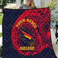 Personalized Adelaide Crows Polynesian Quilt Tribal Chest and Sleeve Tattoo Heritage Warrior