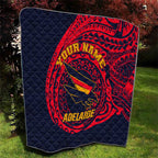 Personalized Adelaide Crows Polynesian Quilt Tribal Chest and Sleeve Tattoo Heritage Warrior