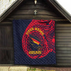 Personalized Adelaide Crows Polynesian Quilt Tribal Chest and Sleeve Tattoo Heritage Warrior