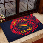 Personalized Adelaide Crows Polynesian Rubber Doormat Tribal Chest and Sleeve Tattoo Heritage Warrior