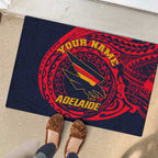 Personalized Adelaide Crows Polynesian Rubber Doormat Tribal Chest and Sleeve Tattoo Heritage Warrior