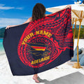 Personalized Adelaide Crows Polynesian Sarong Tribal Chest and Sleeve Tattoo Heritage Warrior