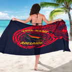 Personalized Adelaide Crows Polynesian Sarong Tribal Chest and Sleeve Tattoo Heritage Warrior