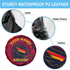 Personalized Adelaide Crows Polynesian Spare Tire Cover Tribal Chest and Sleeve Tattoo Heritage Warrior