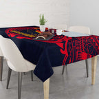 Personalized Adelaide Crows Polynesian Tablecloth Tribal Chest and Sleeve Tattoo Heritage Warrior