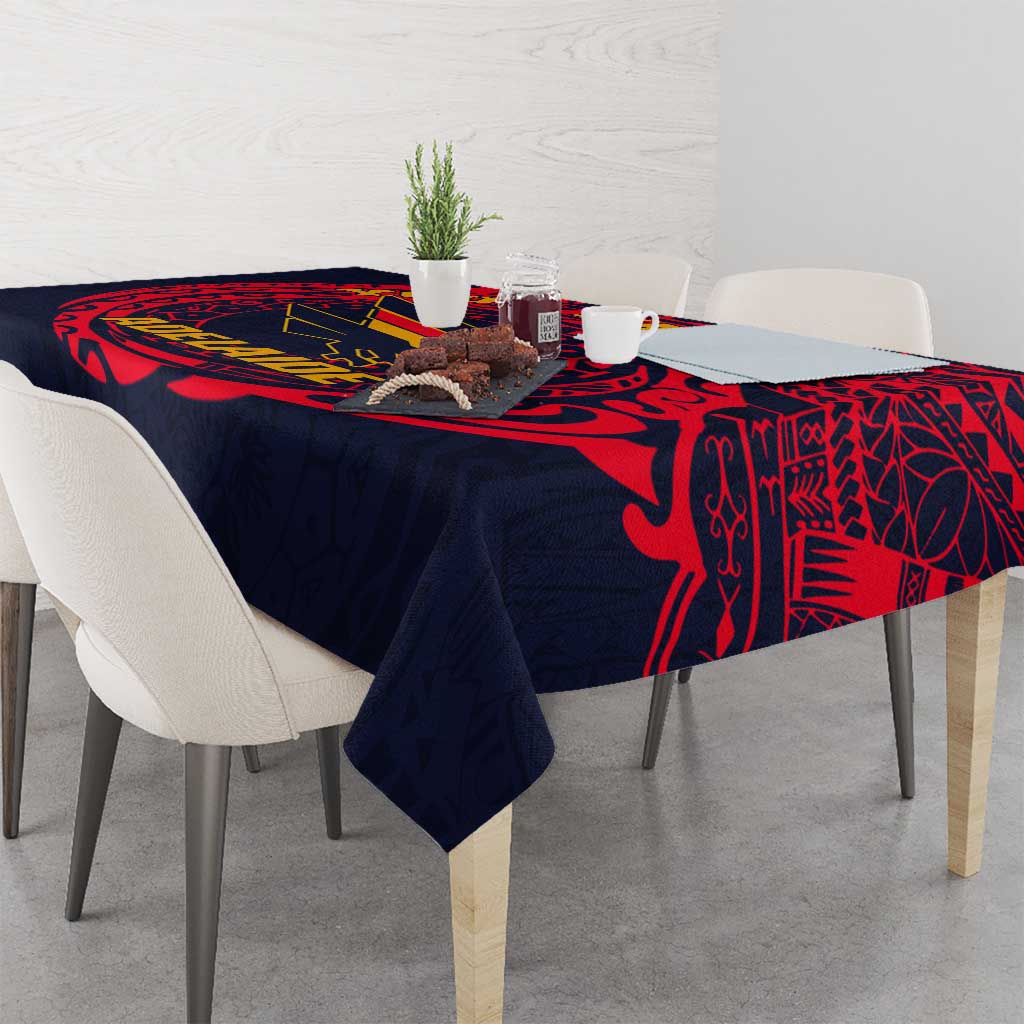 Personalized Adelaide Crows Polynesian Tablecloth Tribal Chest and Sleeve Tattoo Heritage Warrior