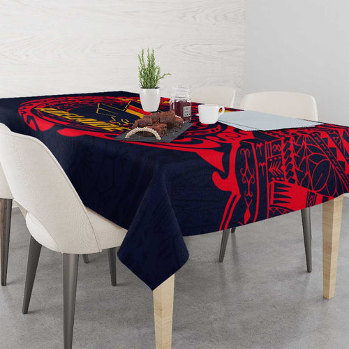 Personalized Adelaide Crows Polynesian Tablecloth Tribal Chest and Sleeve Tattoo Heritage Warrior