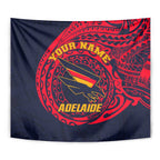 Personalized Adelaide Crows Polynesian Tapestry Tribal Chest and Sleeve Tattoo Heritage Warrior