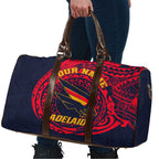 Personalized Adelaide Crows Polynesian Travel Bag Tribal Chest and Sleeve Tattoo Heritage Warrior