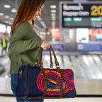 Personalized Adelaide Crows Polynesian Travel Bag Tribal Chest and Sleeve Tattoo Heritage Warrior