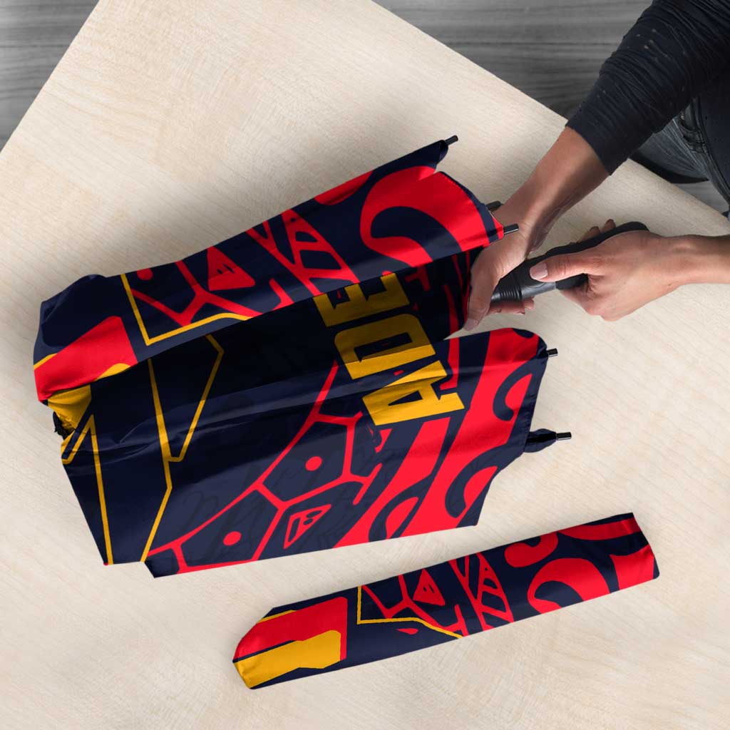 Personalized Adelaide Crows Polynesian Umbrella Tribal Chest and Sleeve Tattoo Heritage Warrior