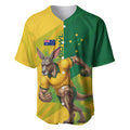 Personalized Australian Jackaroo Lawn Bowls Baseball Jersey Kangaroo Bowler Green Yellow National Spirit Mascot Art