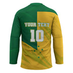 Personalized Australian Jackaroo Lawn Bowls Hockey Jersey Kangaroo Bowler Green Yellow National Spirit Mascot Art