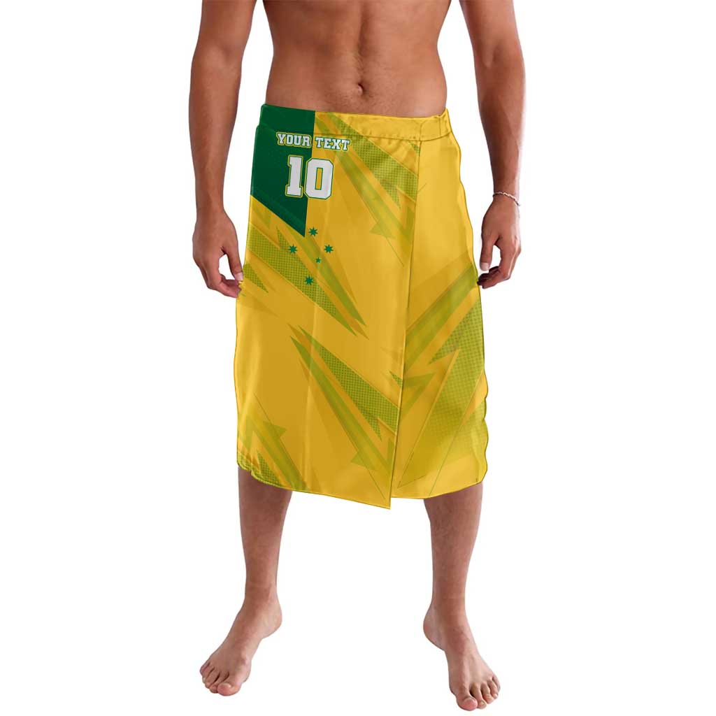 Personalized Australian Jackaroo Lawn Bowls Lavalava Kangaroo Bowler Green Yellow National Spirit Mascot Art