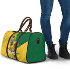 Personalized Australian Jackaroo Lawn Bowls Travel Bag Kangaroo Bowler Green Yellow National Spirit Mascot Art