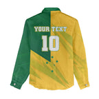 Personalized Australian Jackaroo Lawn Bowls Women Casual Shirt Kangaroo Bowler Green Yellow National Spirit Mascot Art