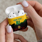 Personalized Australian Jackaroos ANZAC AirPods Case Poppy Field Soldiers Silhouette Sunset Commemorative Design