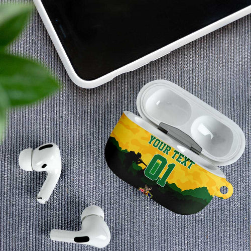 Personalized Australian Jackaroos ANZAC AirPods Case Poppy Field Soldiers Silhouette Sunset Commemorative Design