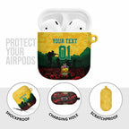 Personalized Australian Jackaroos ANZAC AirPods Case Poppy Field Soldiers Silhouette Sunset Commemorative Design
