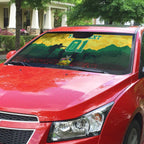 Personalized Australian Jackaroos ANZAC Auto Sun Shade Poppy Field Soldiers Silhouette Sunset Commemorative Design