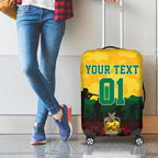 Personalized Australian Jackaroos ANZAC Luggage Cover Poppy Field Soldiers Silhouette Sunset Commemorative Design