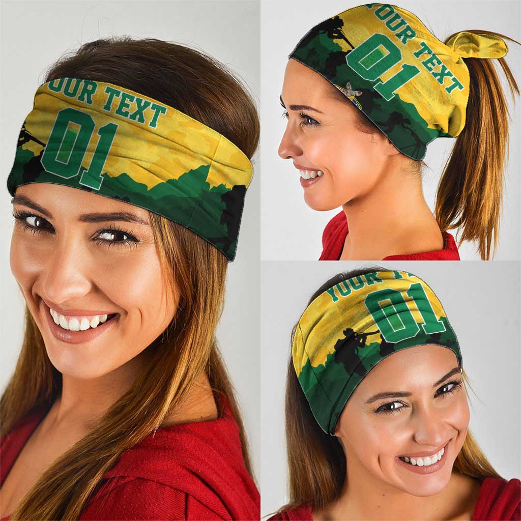 Personalized Australian Jackaroos ANZAC Neck Gaiter Poppy Field Soldiers Silhouette Sunset Commemorative Design