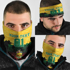 Personalized Australian Jackaroos ANZAC Neck Gaiter Poppy Field Soldiers Silhouette Sunset Commemorative Design