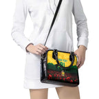 Personalized Australian Jackaroos ANZAC Shoulder Handbag Poppy Field Soldiers Silhouette Sunset Commemorative Design