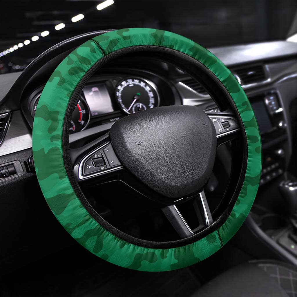 Australian Jackaroos ANZAC Steering Wheel Cover Poppy Field Soldiers Silhouette Sunset Commemorative Design