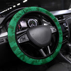Australian Jackaroos ANZAC Steering Wheel Cover Poppy Field Soldiers Silhouette Sunset Commemorative Design