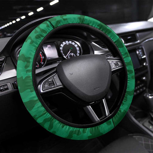Australian Jackaroos ANZAC Steering Wheel Cover Poppy Field Soldiers Silhouette Sunset Commemorative Design