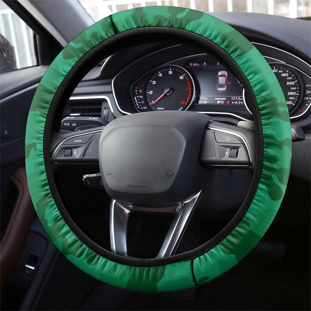 Australian Jackaroos ANZAC Steering Wheel Cover Poppy Field Soldiers Silhouette Sunset Commemorative Design