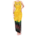 Personalized Australian Jackaroos ANZAC Tank Maxi Dress Poppy Field Soldiers Silhouette Sunset Commemorative Design