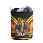 Personalised Richmond Tiger ANZAC Laundry Basket Military Remembrance Australian Football Mascot Camouflage