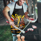 Personalised Richmond Tiger ANZAC Apron Military Remembrance Australian Football Mascot Camouflage