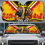 Personalised Richmond Tiger ANZAC Auto Sun Shade Military Remembrance Australian Football Mascot Camouflage