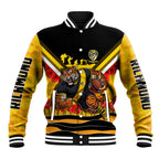 Personalised Richmond Tiger ANZAC Baseball Jacket Military Remembrance Australian Football Mascot Camouflage